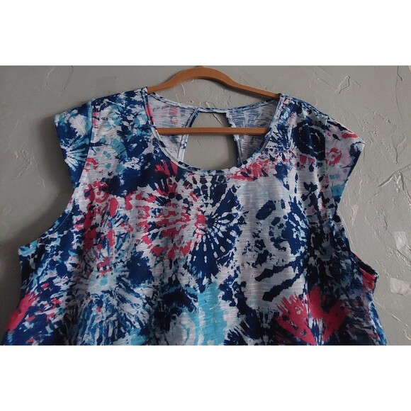 Brisos Tops Blouse Women XL, Polyester Spandex, Soft,coqueta, 20 Inch Of Armp To - Picture 7 of 8